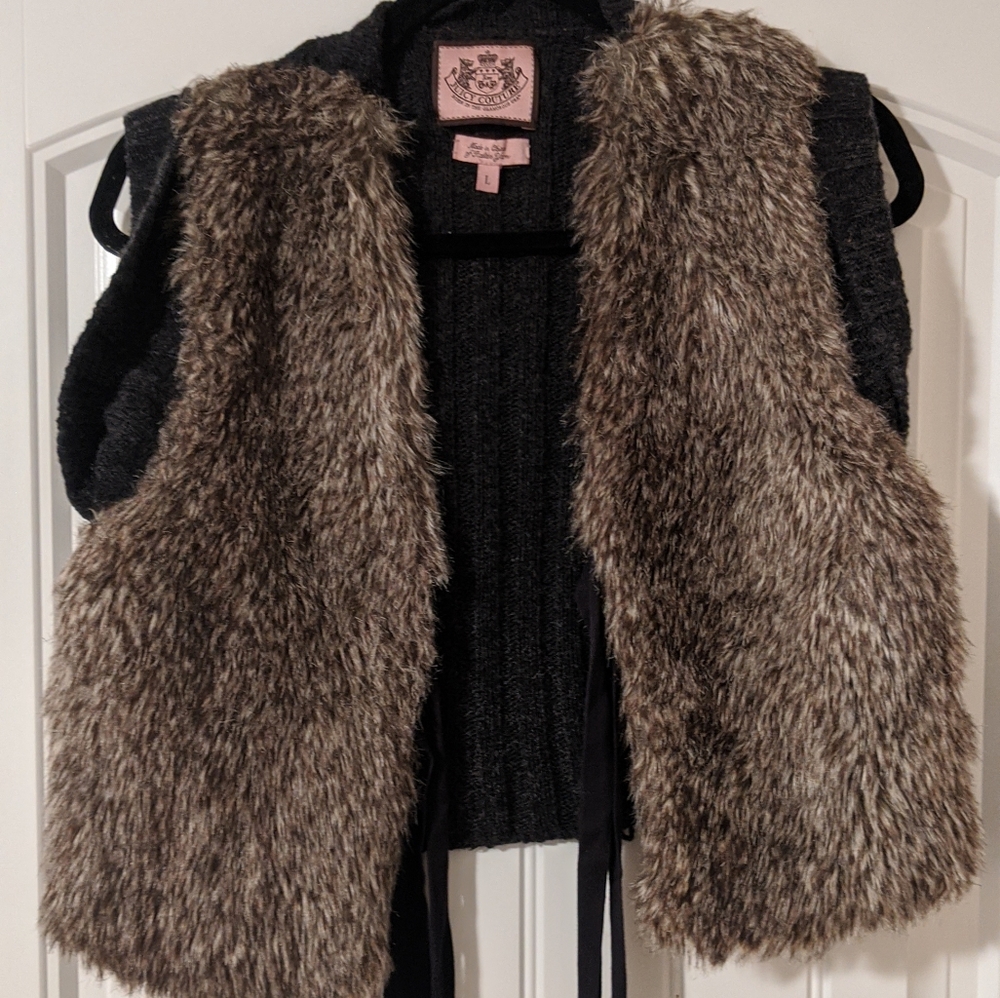Juice Couture Faux fur vest